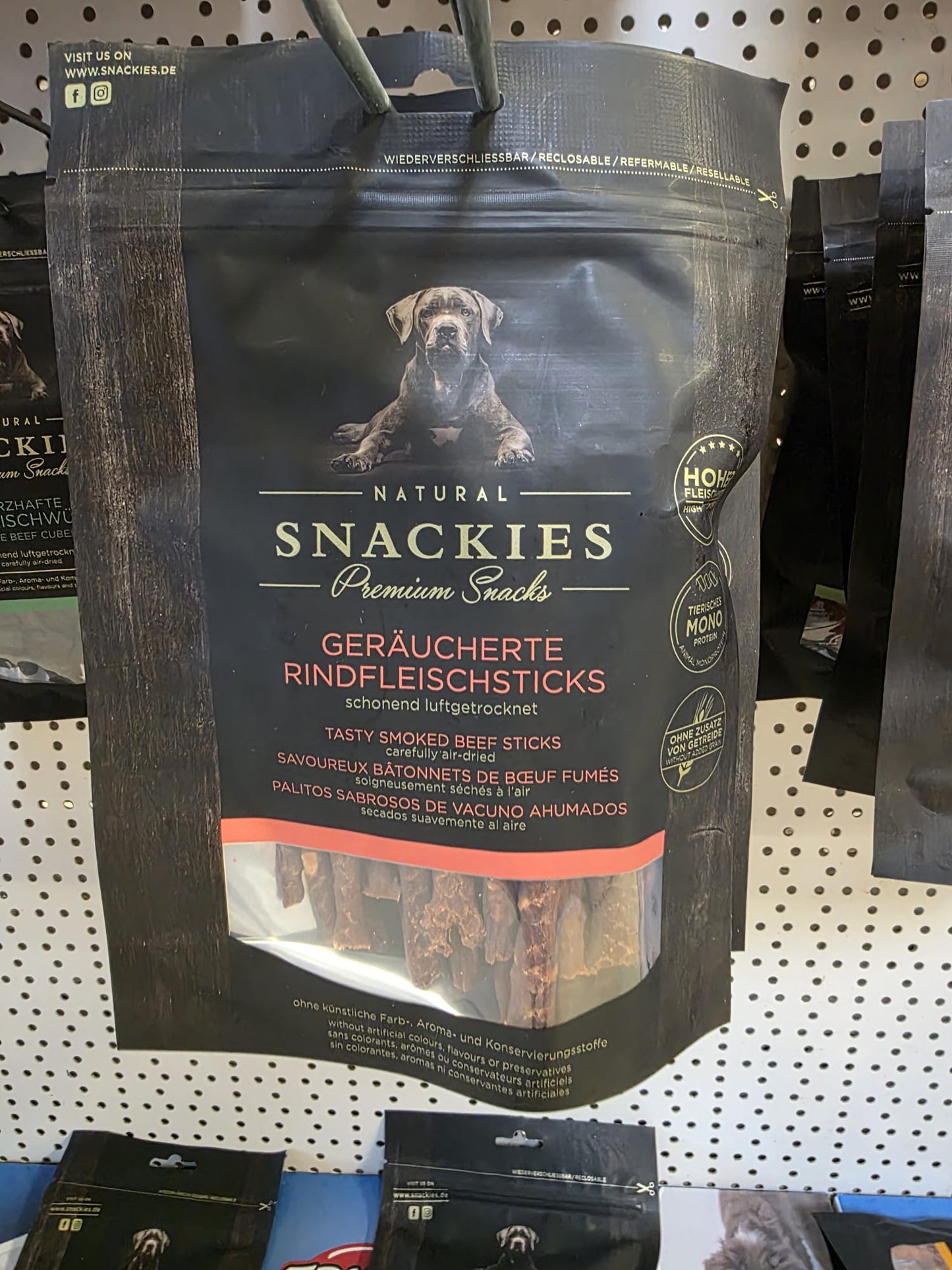 Geräucherte Rindfleischsticks