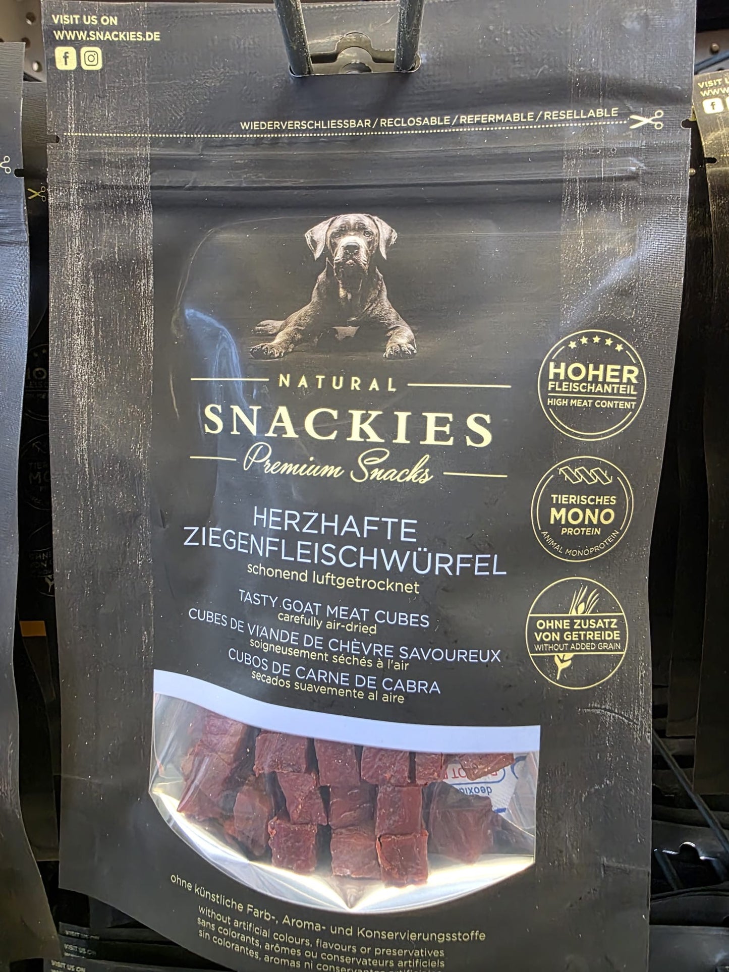 Herzhafte Ziegenfleischwürfel