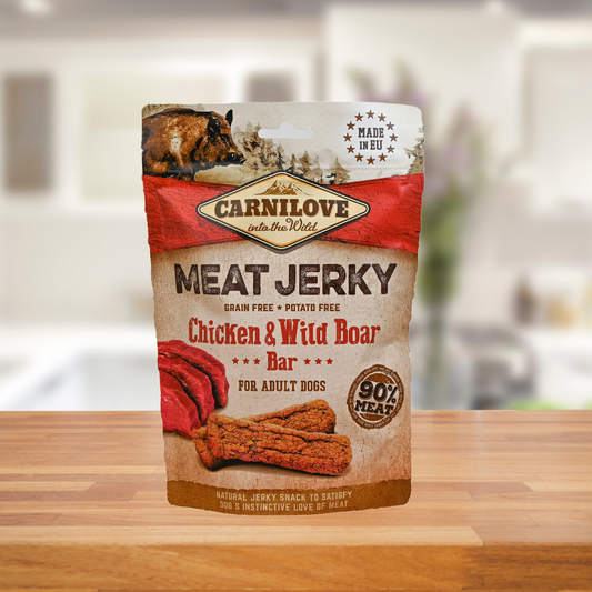 CARNILOVE Meat Jerky Chicken & Wild Boar Bar (Huhn&Wildschwein)