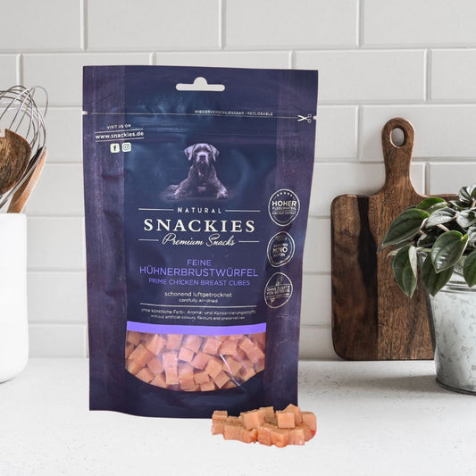 Feine Hühnerbrustwürfel