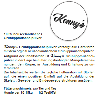 Kenny´s Grünlippmuschelpulver
